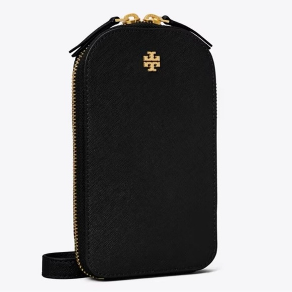 Tory Burch Black Emerson Phone Crossbody - Picture 1 of 7